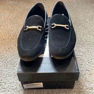 Boohoo Suede Metal Snaffle Loafer